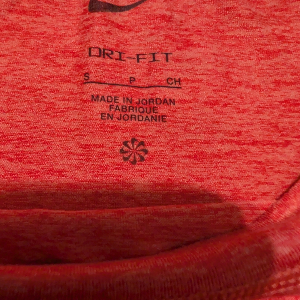 Nike Dri-FIT Athletic Shirt Orange Women's Small Activewear Athleisure Gym - Picture 5 of 5